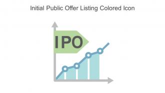 Initial Public Offer Listing Colored Icon In Powerpoint Pptx Png And Editable Eps Format