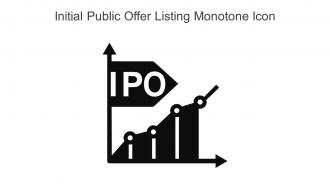Initial Public Offer Listing Monotone Icon In Powerpoint Pptx Png And Editable Eps Format