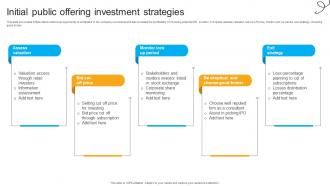 Initial Public Offering Investment Strategies