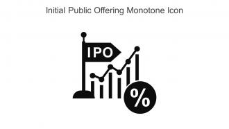 Initial Public Offering Monotone Icon In Powerpoint Pptx Png And Editable Eps Format