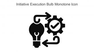 Initiative Execution Bulb Monotone Icon In Powerpoint Pptx Png And Editable Eps Format