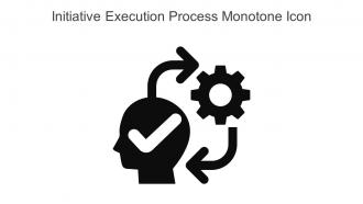 Initiative Execution Process Monotone Icon In Powerpoint Pptx Png And Editable Eps Format