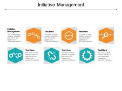 Initiative management ppt powerpoint presentation pictures example introduction cpb