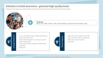 Initiative To Build Awareness Generate High quality Leads Promotion And Awareness Strategies