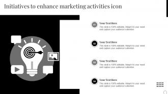 Initiatives To Enhance Marketing Activities Icon