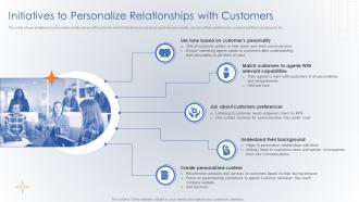 Initiatives To Personalize Relationships With Customers Creating Digital Customer Engagement Plan