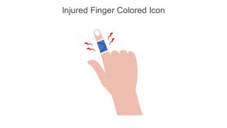 Injured Finger Colored Icon In Powerpoint Pptx Png And Editable Eps Format