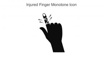Injured Finger Monotone Icon In Powerpoint Pptx Png And Editable Eps Format