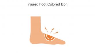 Injured Foot Colored Icon In Powerpoint Pptx Png And Editable Eps Format