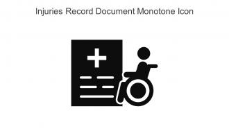 Injuries Record Document Monotone Icon In Powerpoint Pptx Png And Editable Eps Format