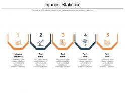 Injuries statistics ppt powerpoint presentation infographic template visual aids cpb