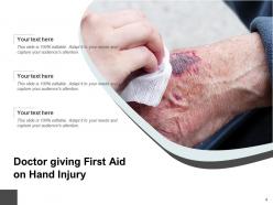 Injury Businessman Suffering First Aid Medical Severe Physiotherapist Treating