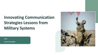 Innovating Communication Strategies Lessons From Military Systems PPT Information ACP