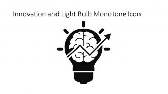Innovation And Light Bulb Monotone Icon In Powerpoint Pptx Png And Editable Eps Format