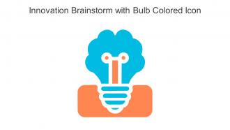 Innovation Brainstorm With Bulb Colored Icon In Powerpoint Pptx Png And Editable Eps Format
