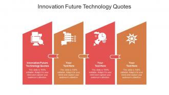 Innovation future technology quotes ppt powerpoint presentation file backgrounds cpb