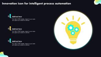Innovation Icon For Intelligent Process Automation