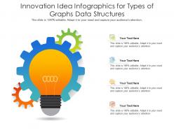 Innovation idea for types of graphs data structures infographic template