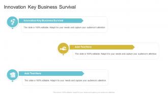 Innovation Key Business Survival In Powerpoint And Google Slides Cpb
