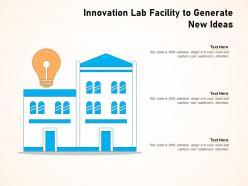 Innovation Lab Facility To Generate New Ideas
