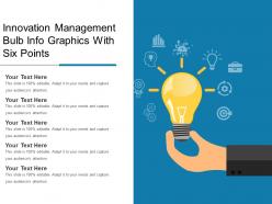 Innovation management bulb info graphics