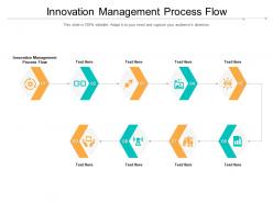 Innovation management process flow ppt powerpoint presentation gallery influencers cpb