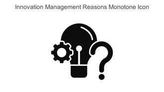 Innovation Management Reasons Monotone Icon In Powerpoint Pptx Png And Editable Eps Format