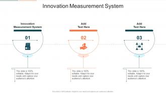 Innovation Measurement System In Powerpoint And Google Slides Cpb