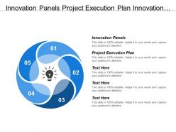 Innovation panels project execution plan innovation finance networks
