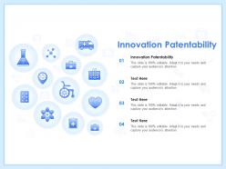Innovation patentability ppt powerpoint presentation model inspiration