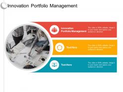 Innovation portfolio management ppt powerpoint presentation ideas microsoft cpb