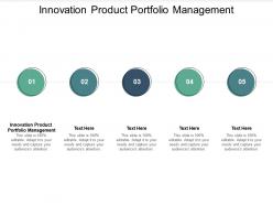 Innovation product portfolio management ppt powerpoint presentation graphics cpb