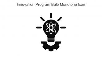 Innovation Program Bulb Monotone Icon In Powerpoint Pptx Png And Editable Eps Format