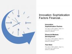 Innovation sophistication factors financial markets development technological readiness