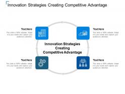Innovation strategies creating competitive advantage ppt powerpoint presentation outline cpb