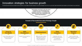 Innovation Strategies For Business Growth Developing Strategies For Business Growth And Success