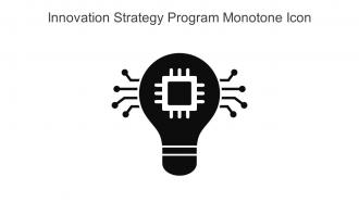 Innovation Strategy Program Monotone Icon In Powerpoint Pptx Png And Editable Eps Format