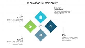 Innovation sustainability ppt powerpoint presentation gallery visuals cpb