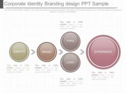 Innovative corporate identity branding design ppt sample