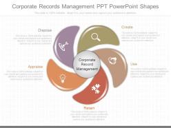 Innovative corporate records management ppt powerpoint shapes