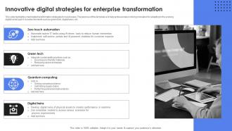 Innovative Digital Strategies For Enterprise Transformation