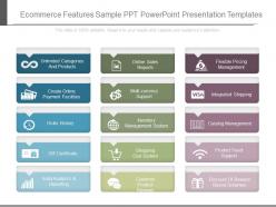 Innovative ecommerce features sample ppt powerpoint presentation templates