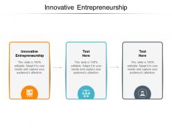 Innovative entrepreneurship ppt powerpoint presentation designs cpb