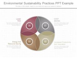 Innovative environmental sustainability practices ppt example