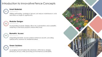 Innovative Fence Concepts For Privacy And Security PPT Demonstration AT Good Captivating