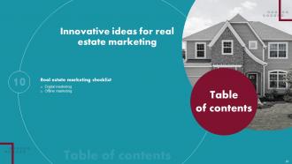 Innovative Ideas For Real Estate Marketing Powerpoint Presentation Slides MKT CD V Unique Impressive