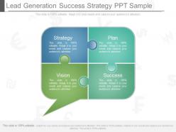 Innovative lead generation success strategy ppt sample