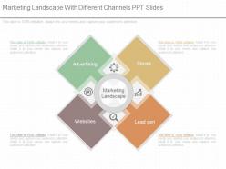 Innovative marketing landscape with different channels ppt slides