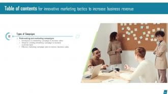 Innovative Marketing Tactics To Increase Business Revenue Strategy CD V Impressive Professional