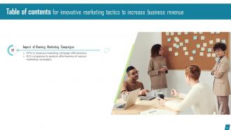 Innovative Marketing Tactics To Increase Business Revenue Strategy CD V Captivating Professional